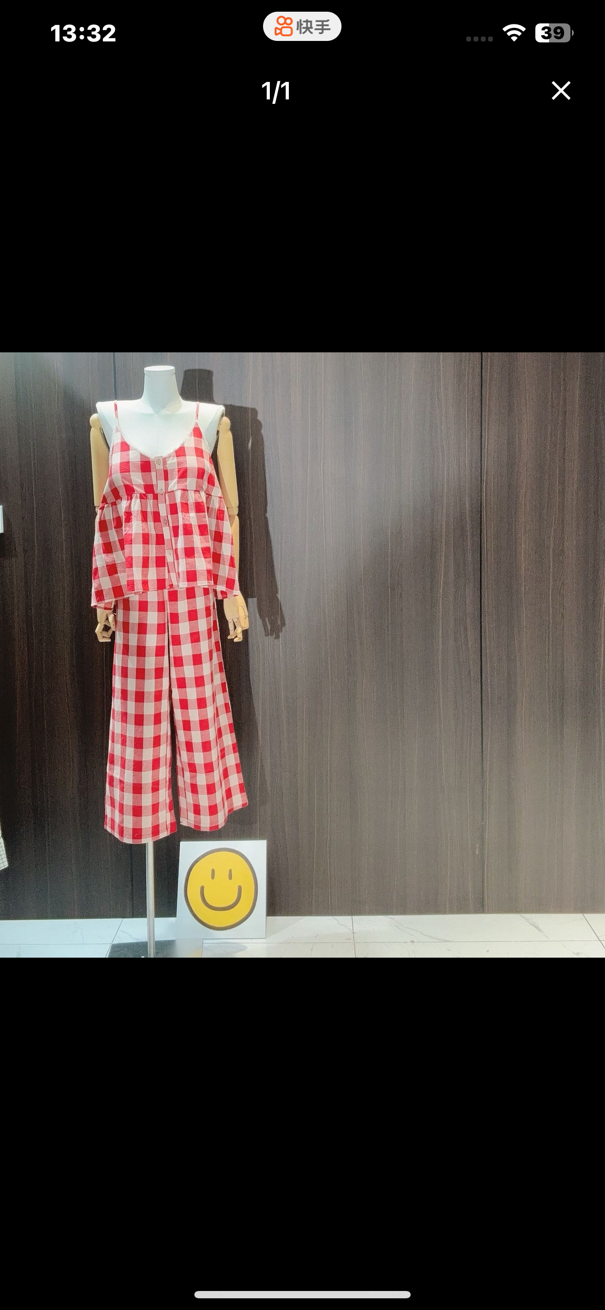 红白格子春夏新款家居