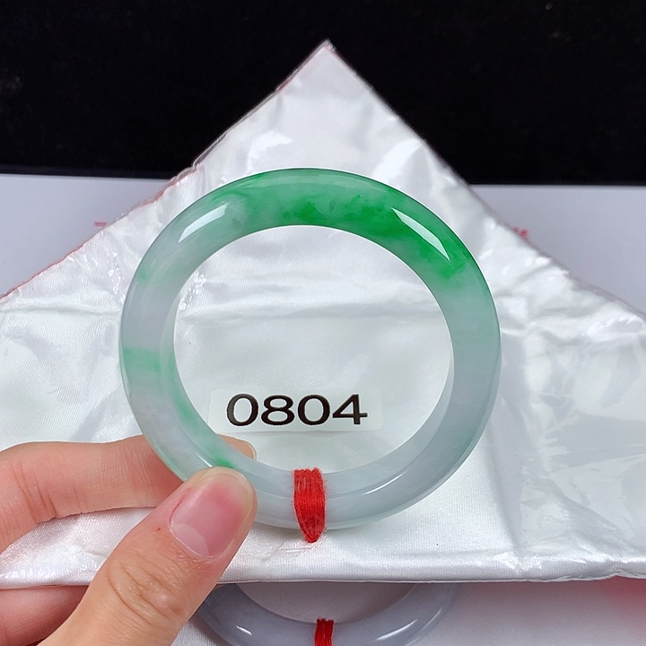 【闪购商品】翡翠手镯未镶嵌松**发54圈口