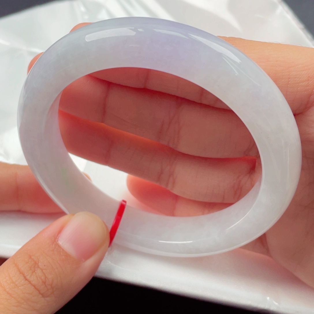 翡翠未镶嵌手镯56正圈