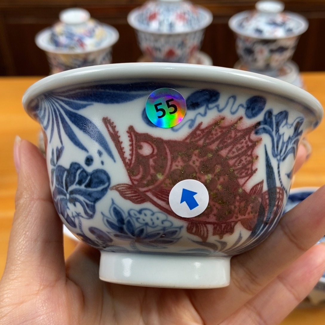 手绘现代茶具非古董