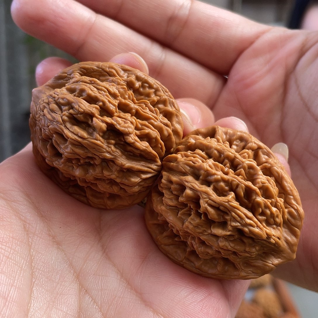 桃核把件41.5尺全品狼牙麦穗虎头CN0886已打底