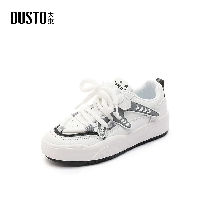 大东中童休闲鞋童鞋2025春季新款时尚休闲拼接魔术贴圆头Q1406