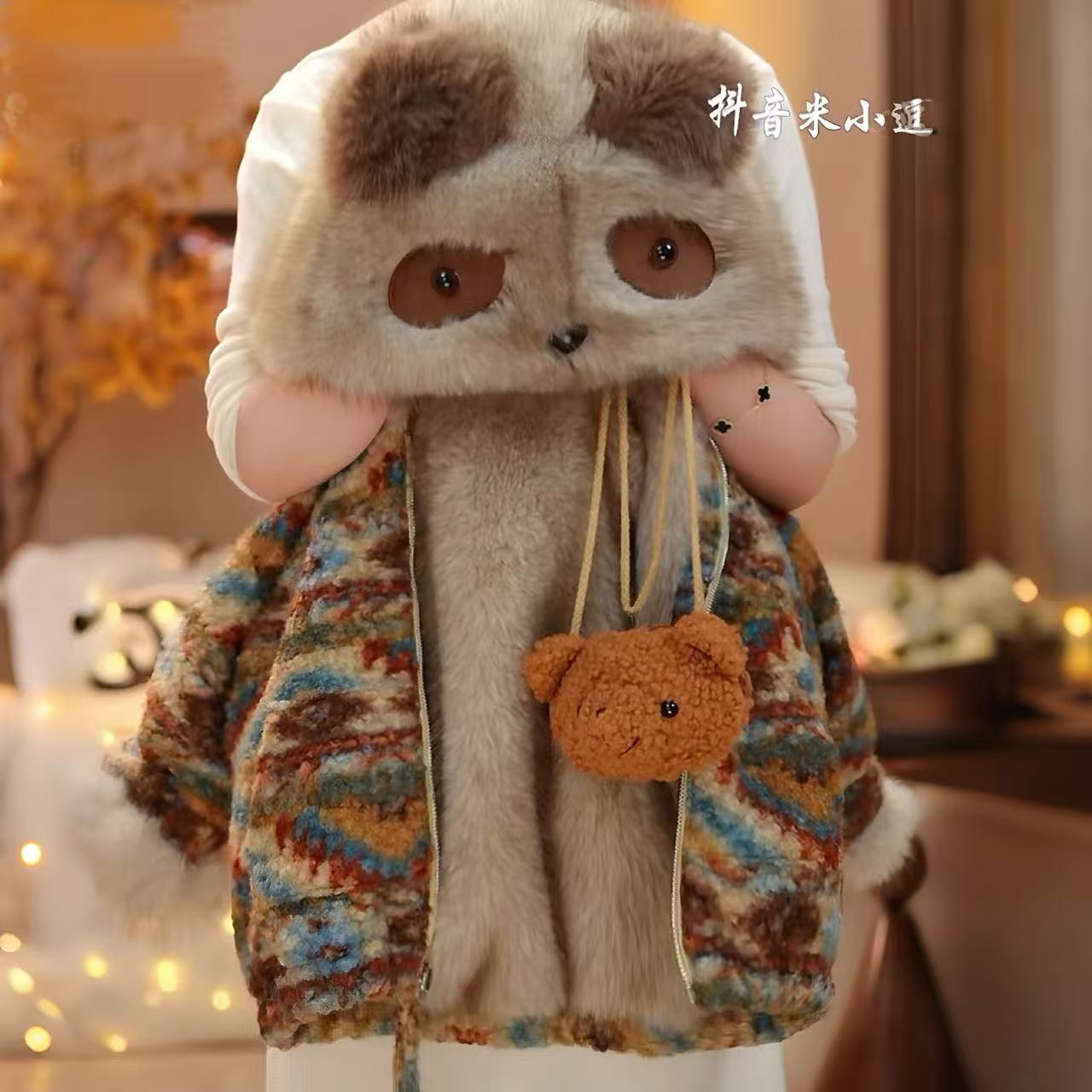 逗小铺【七尚HY】2025新款冬款国风洋气时尚加厚女童民族风外套m217