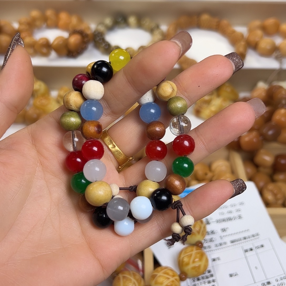 菩提根/象牙果吊坠微瑕18子2条