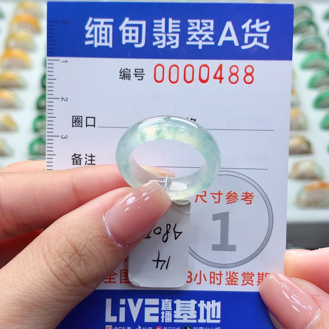 未镶嵌戒圈翡翠14号