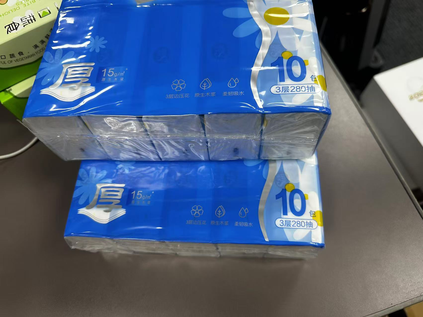 （10包）3层）便携小方巾纸巾小包