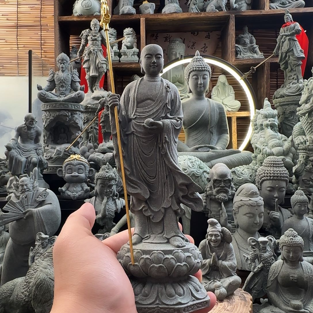 石材九华山地藏王菩萨一个
