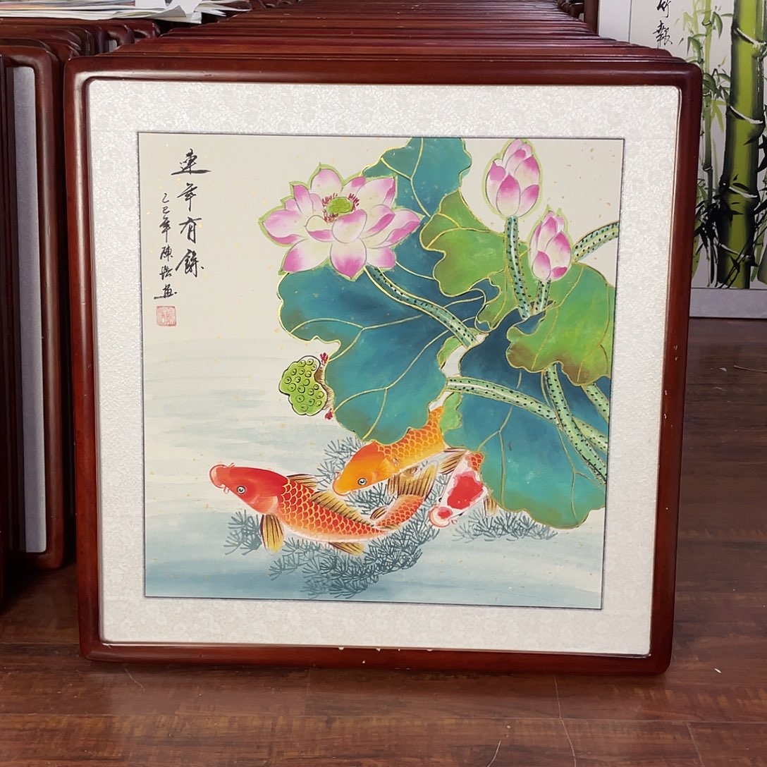 国画带框尺寸63*63厘米