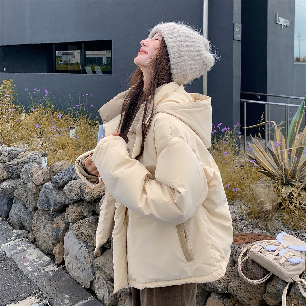 温柔风短款羽绒服女冬季2024新款高级感学院风面包服小个子爆款