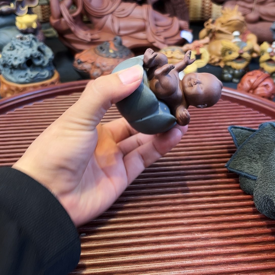 紫砂茶杯高端紫砂茶宠微瑕