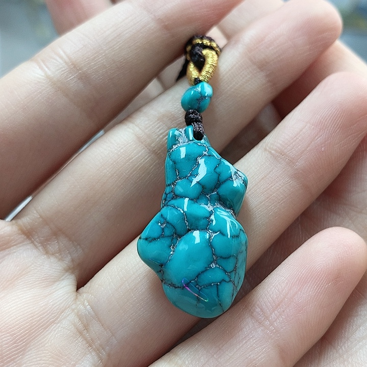 未镶嵌绿松石珠宝奇石嗯*