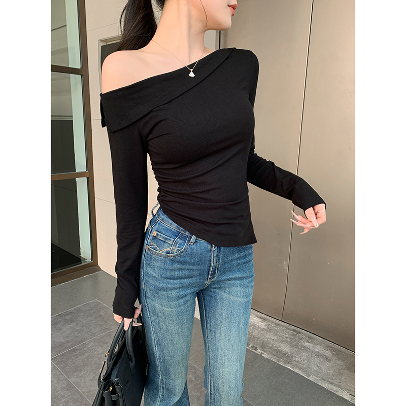 [4号 直播福利] 11/10-11/15【优雅曼妙】气质自在风雅纯色斜肩上衣