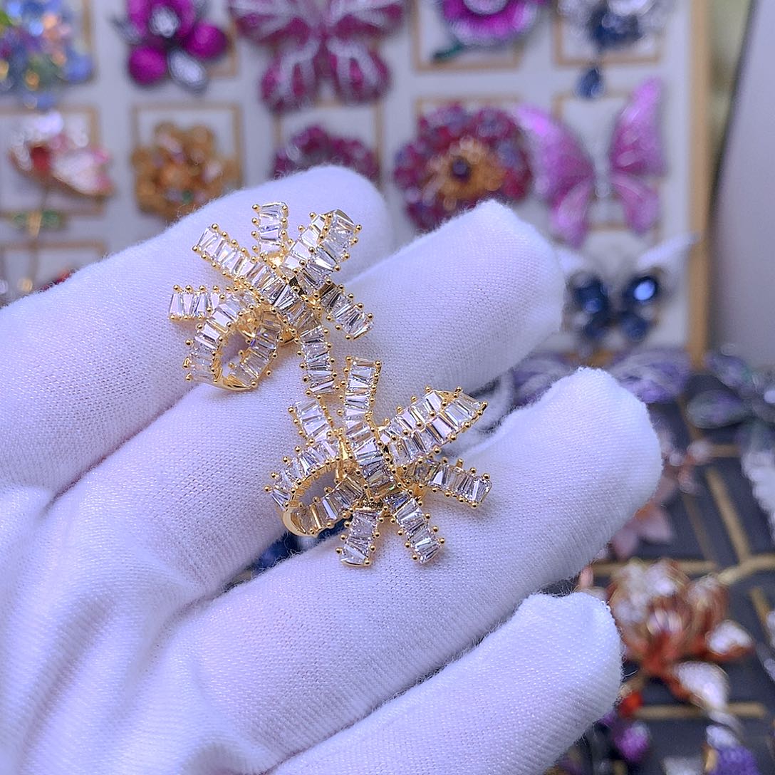 合成立方氧化锆铜刺马针2个