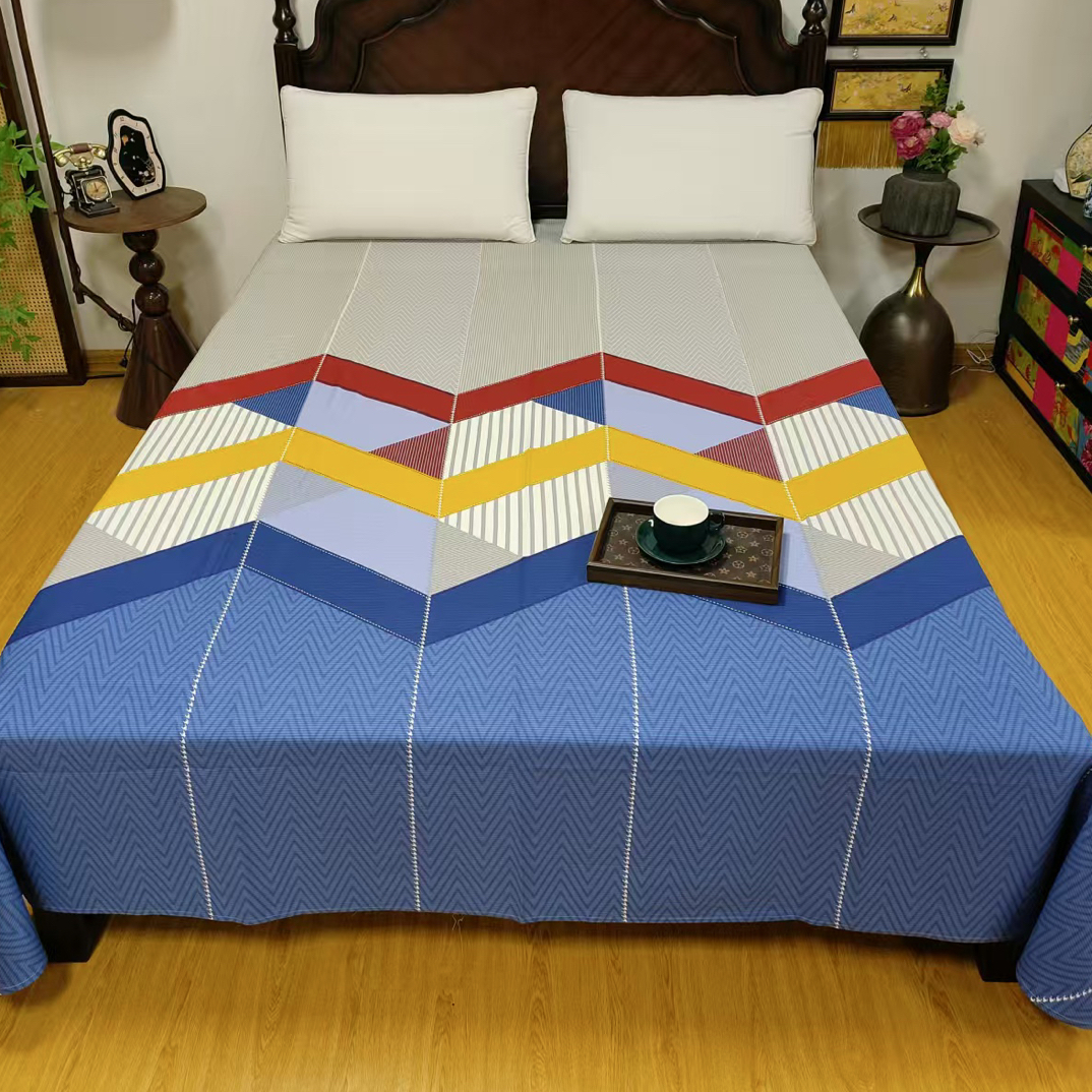 鱼骨棉纯棉加厚凉席单床单245*250微瑕～G231