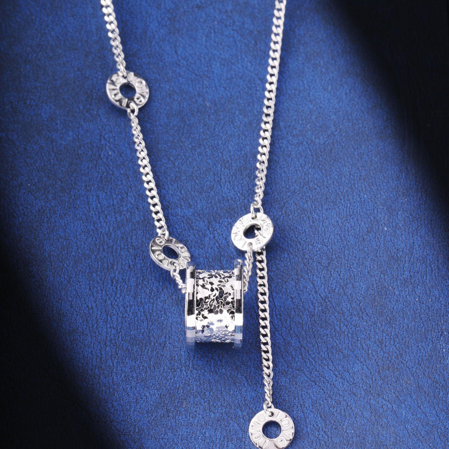 12.26克Pt950铂金女士大号小蛮腰项链一套时尚气质白金项链个性款