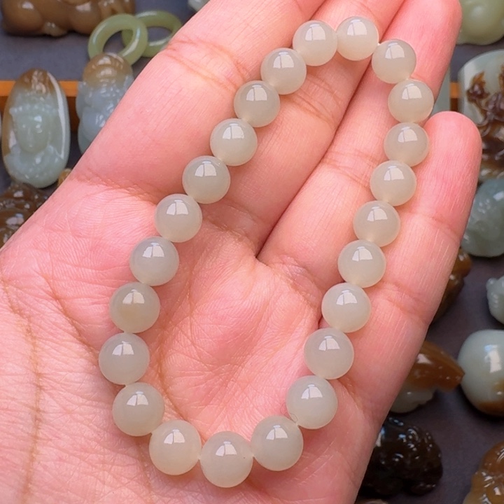 和田玉手串未镶嵌