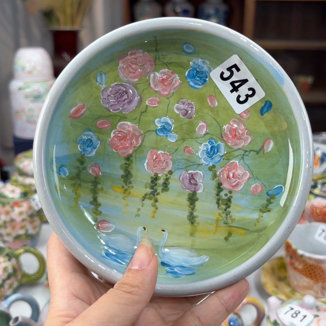 景德镇手绘高温釉下彩陶瓷茶具