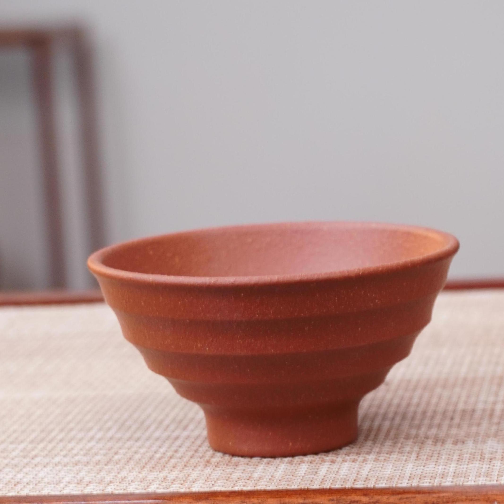 一壶堂甄选· 竹节斗笠杯 70cc 降坡泥 主人杯品茗杯