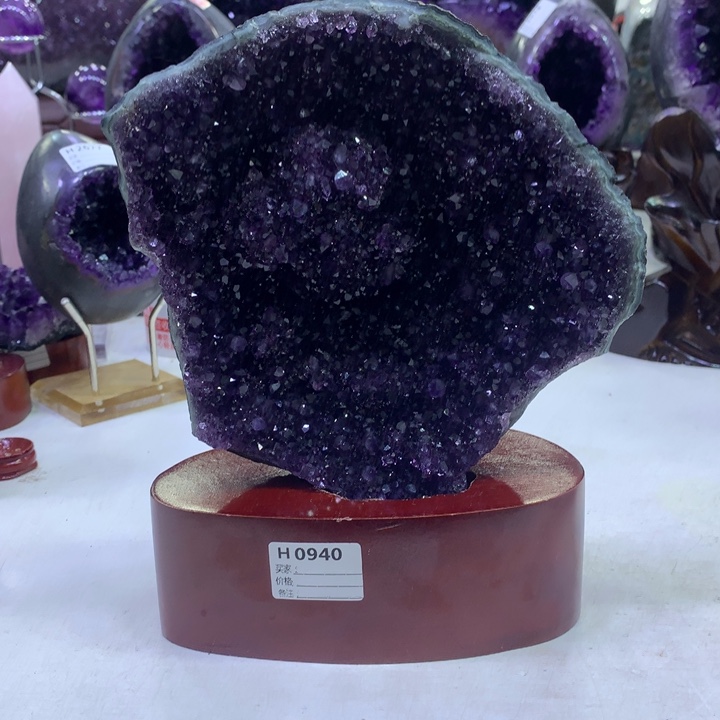 水晶紫水晶恐龙蛋未镶嵌0940