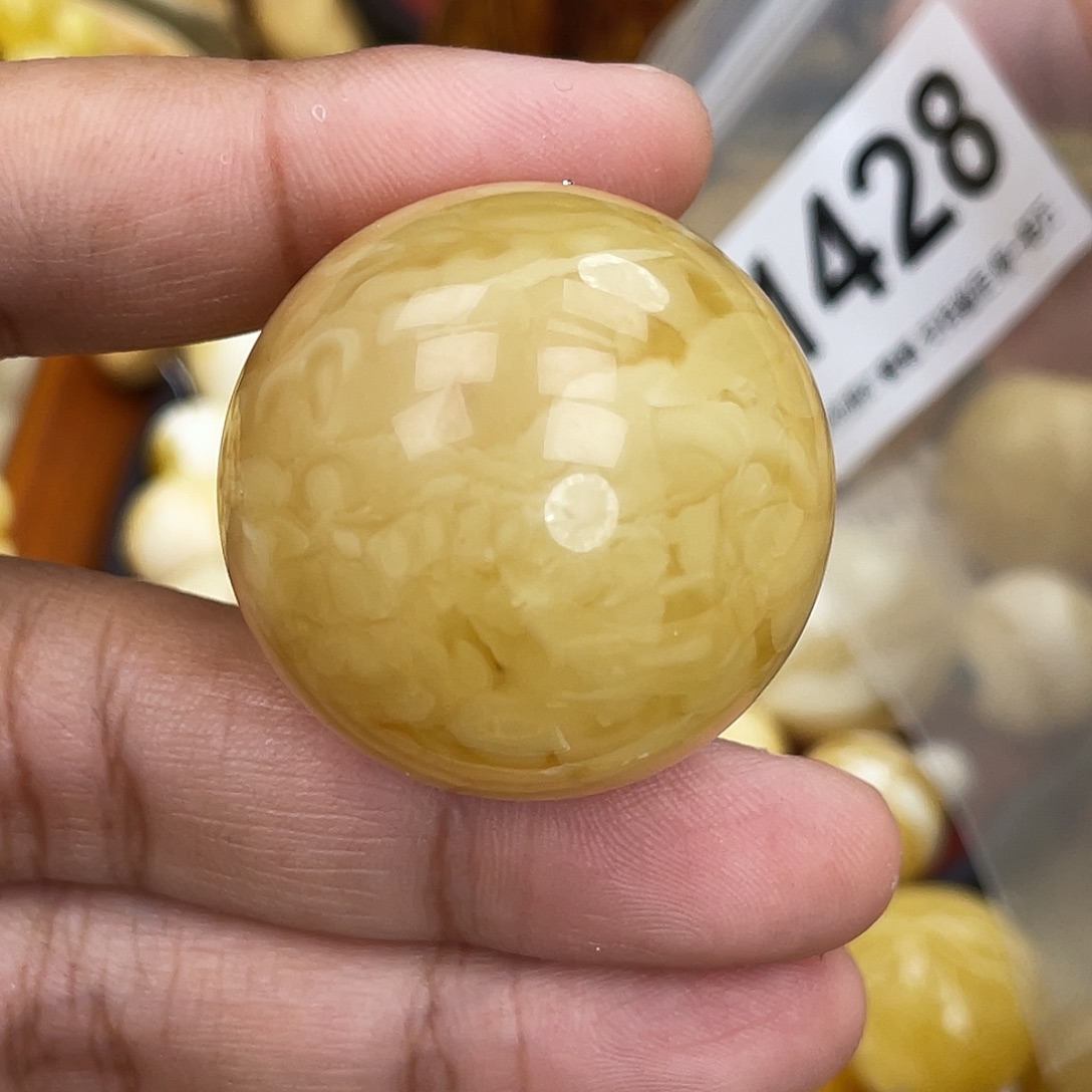 蜜蜡未镶嵌珠宝奇石小坑34.2