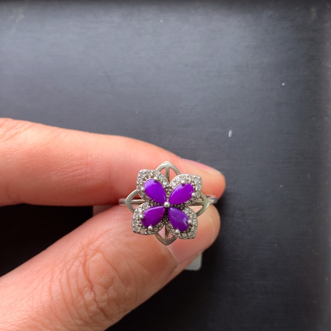 苏纪石（舒俱来）银S925镶嵌戒指