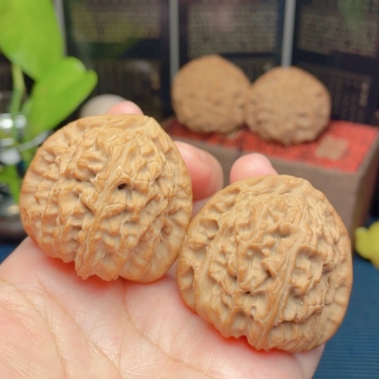 文玩核桃吊坠41全品三角白