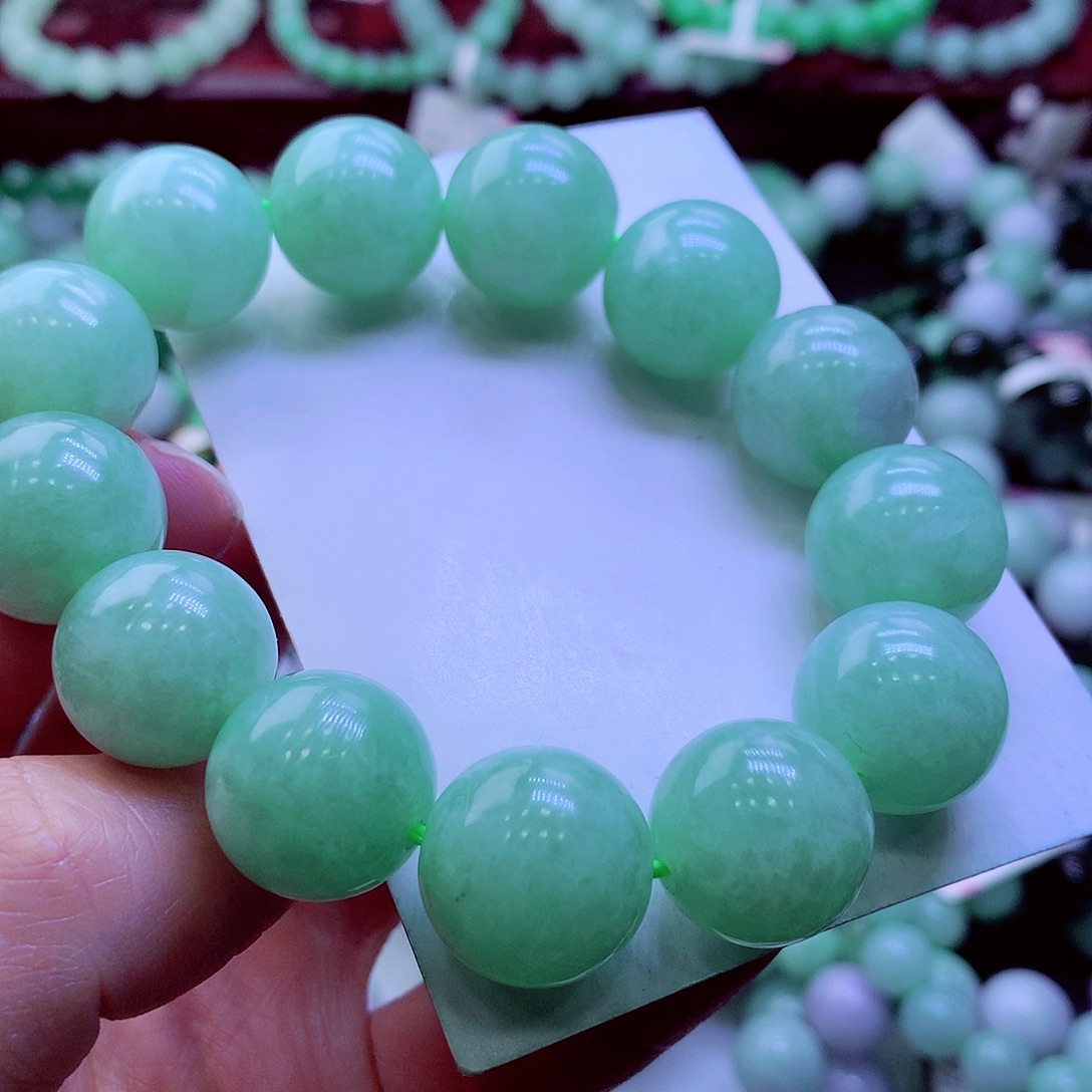 翡翠未镶嵌毛衣链