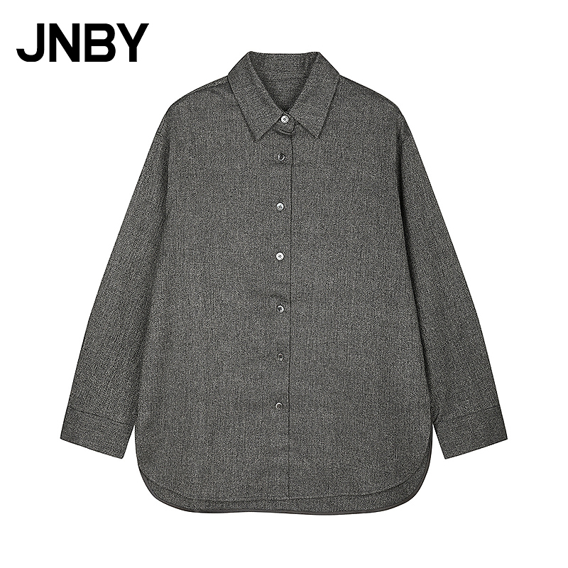 【商场同款】JNBY/江南布衣25秋新品夹克外套直筒宽松5P9614630