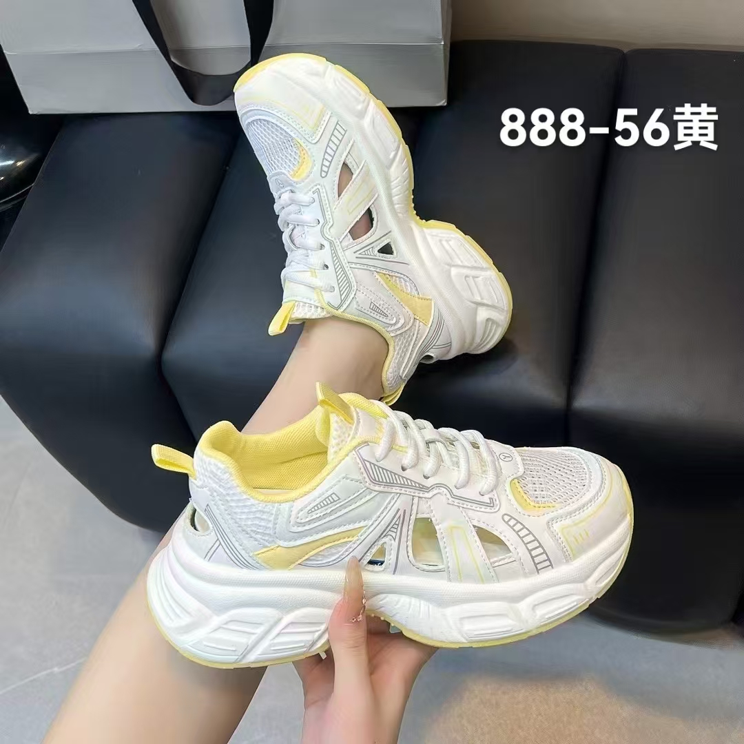 888-56夏季镂空透气老爹鞋女软底运动2025新款鞋子爆款