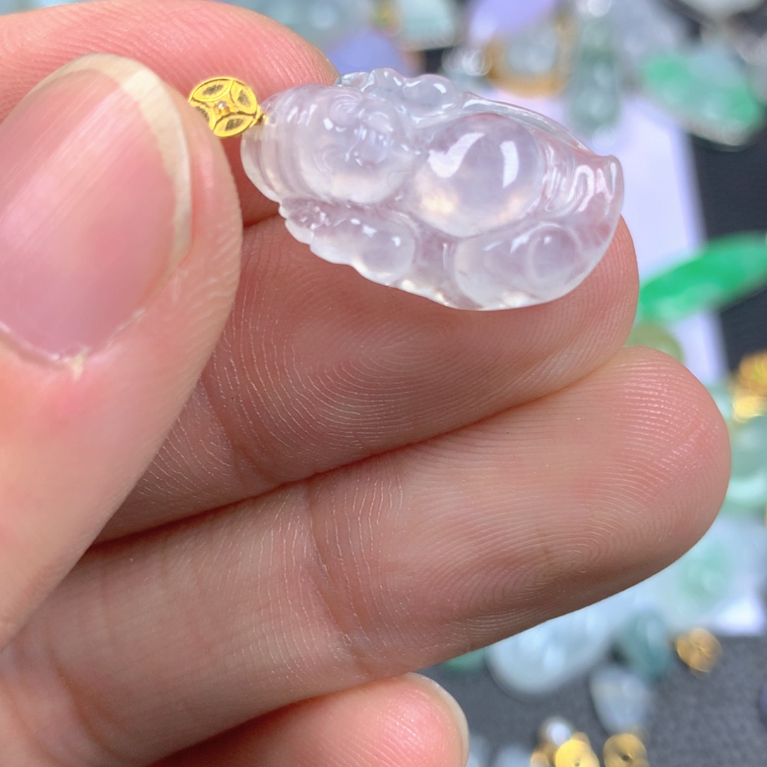 【闪购商品】翡翠18K金镶嵌颈饰翡翠