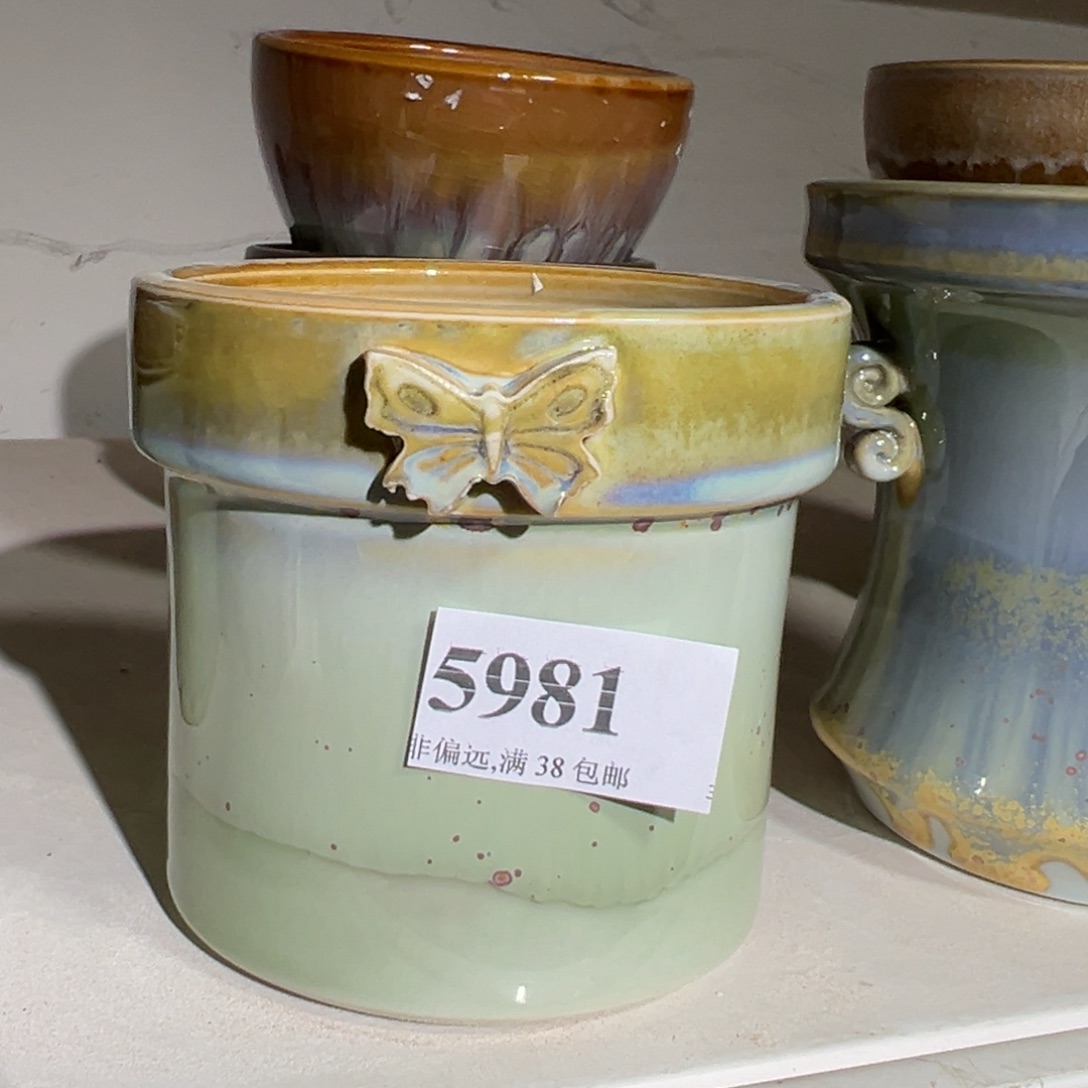 陶瓷景德镇手工花盆