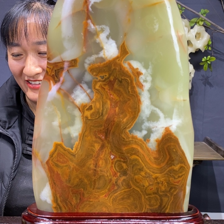 石材精品古青石摆件