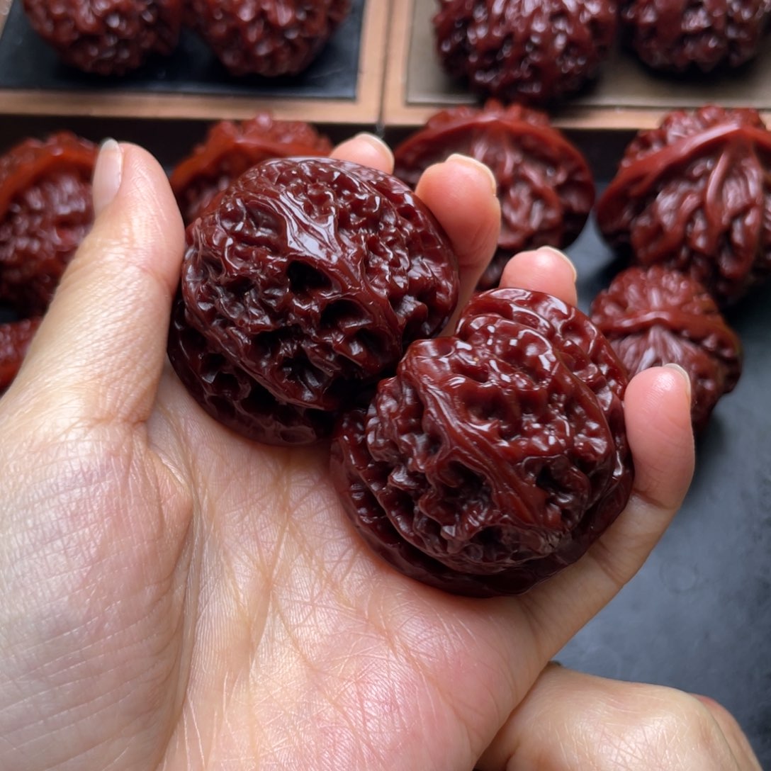 吊坠文玩核桃三*苹果