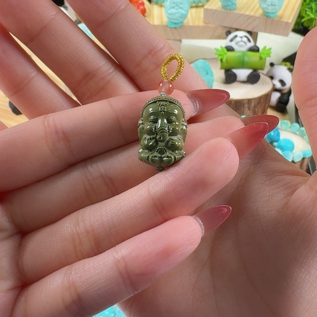 绿松石未镶嵌吊坠(不含链)