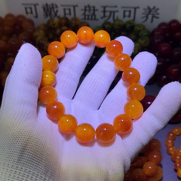 松木（琥珀木）手串/手链1.3 包浆高货