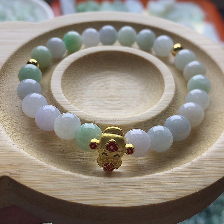 翡翠散珠卡7.9珠子1串