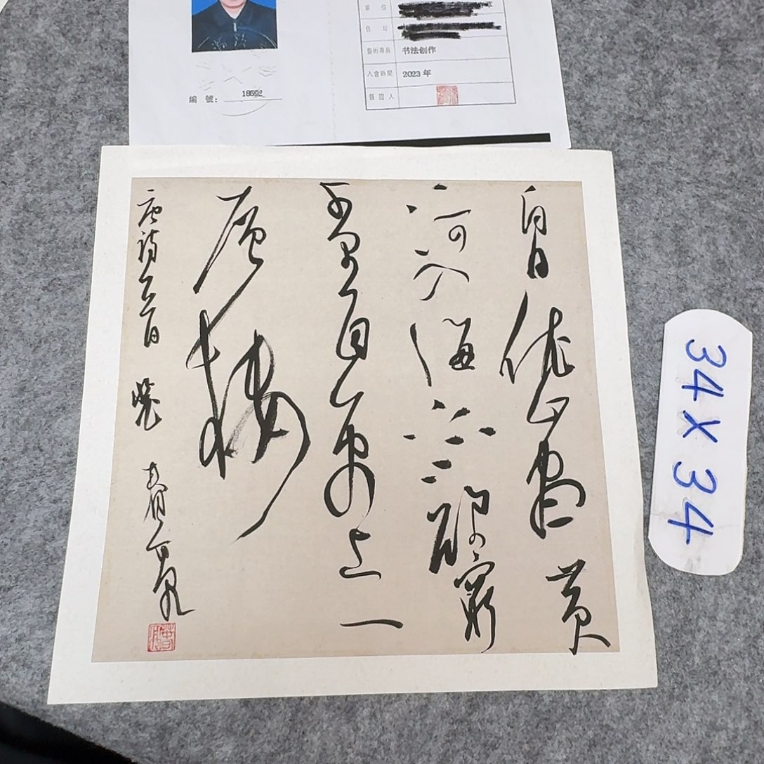 书法中书裴春亮34×34