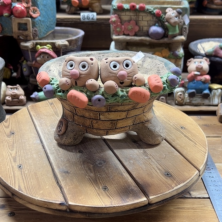 嘻哈多肉花盆百搭