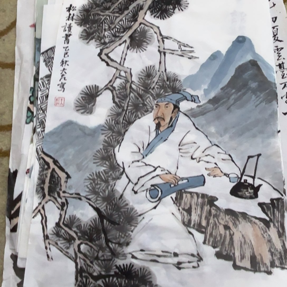 国画国画左庭强老师作品刘