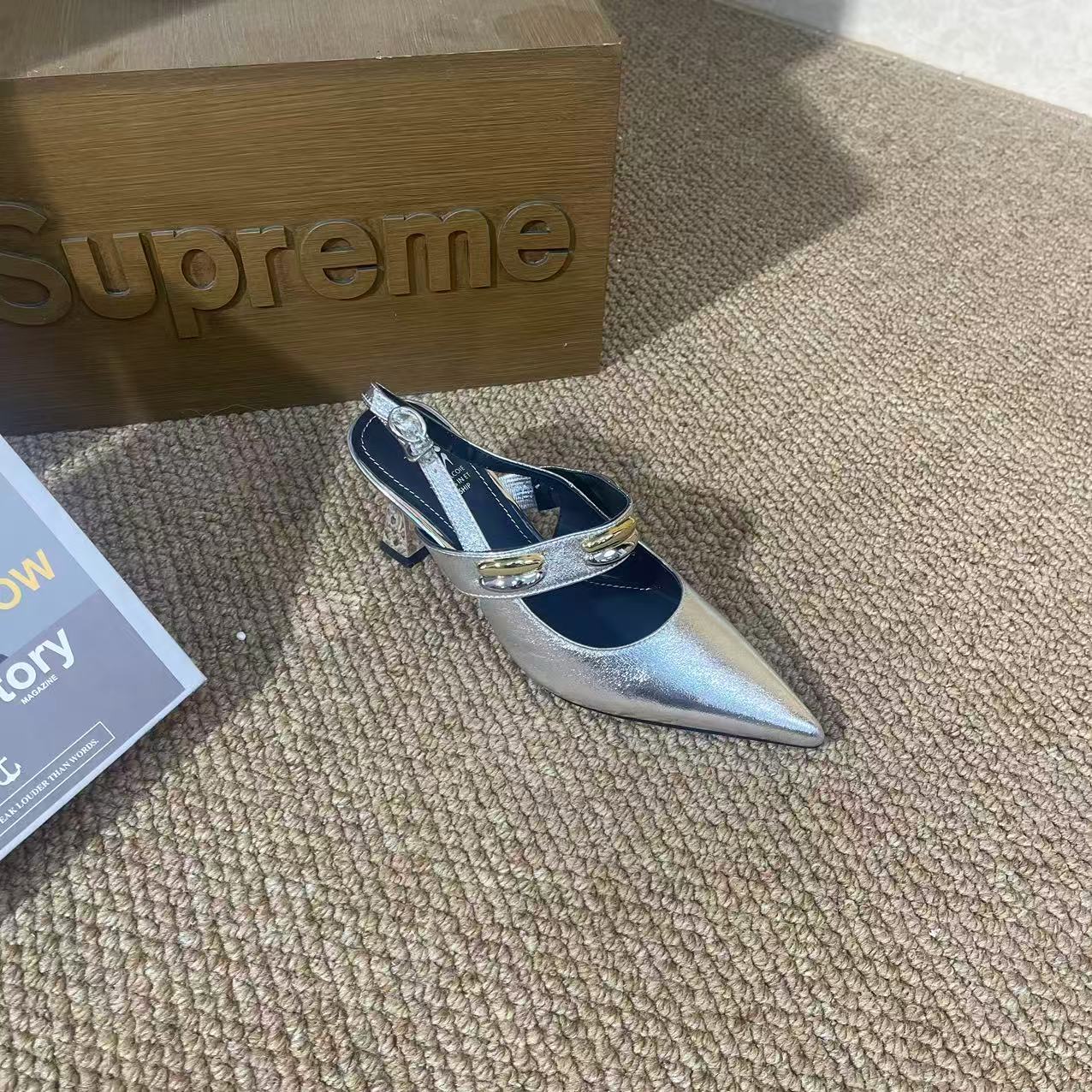 DJ时尚单鞋-A6966银色