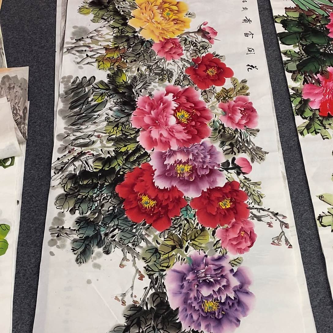 国画画画真的画画画