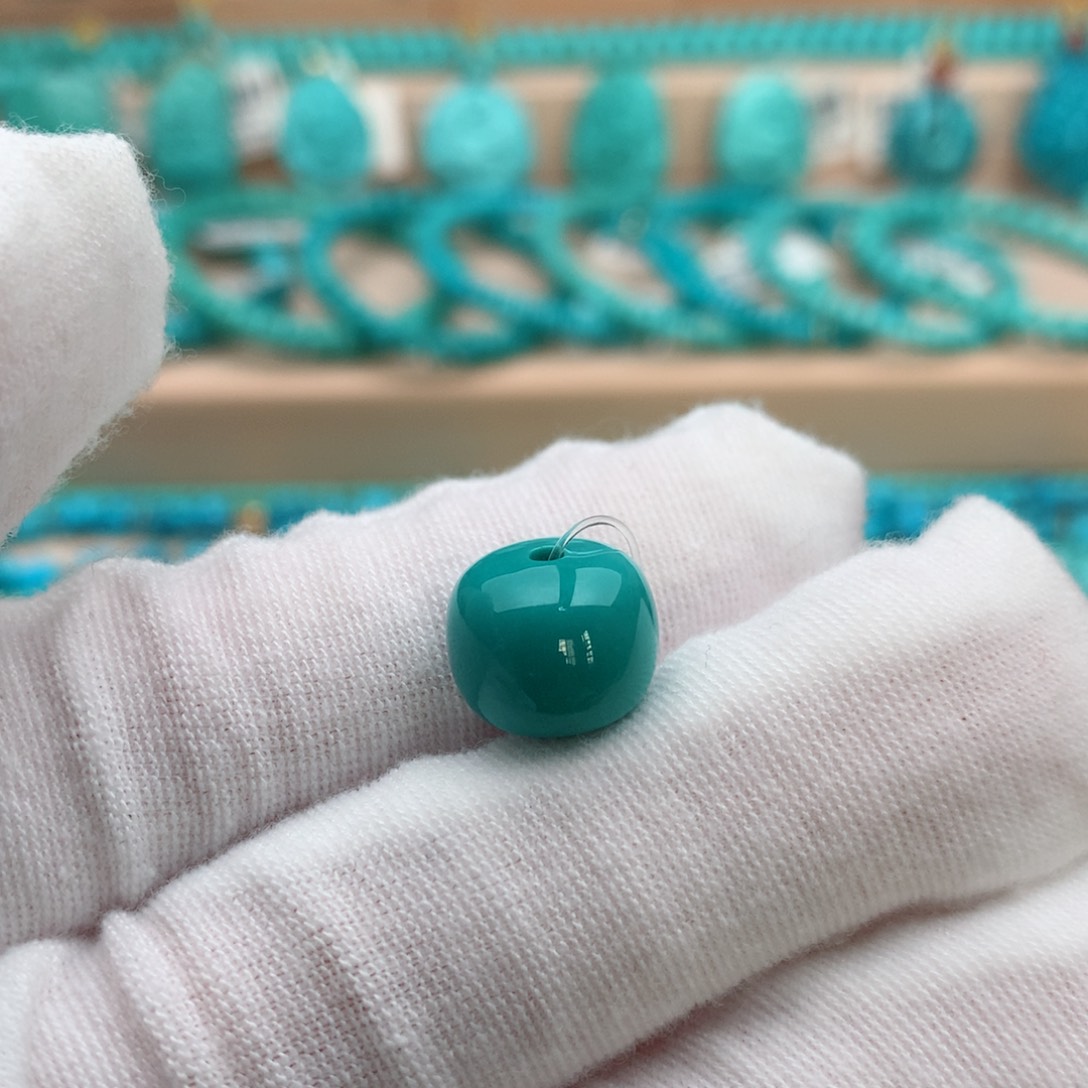 绿松石未镶嵌珠宝奇石11.6mm