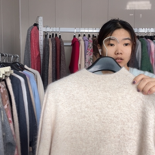 米色最大立领上衣15号