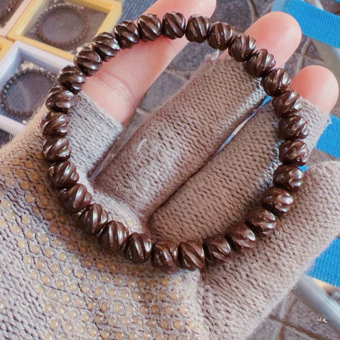 椰蒂手串椰蒂8*7扭扭单圈手串