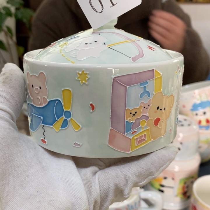 杯景德镇釉下彩手绘