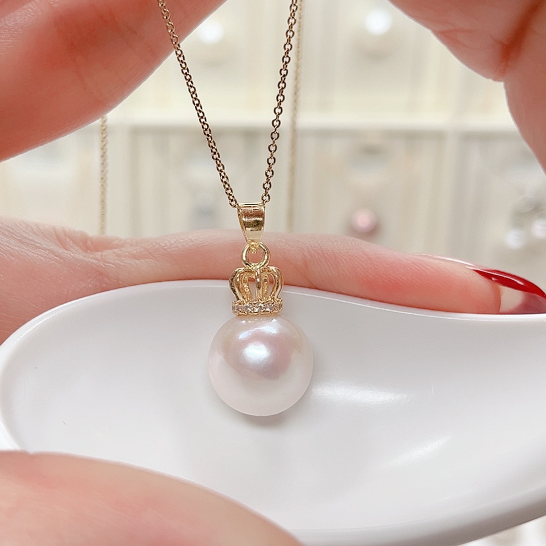 合金淡水珍珠吊坠(赠链)