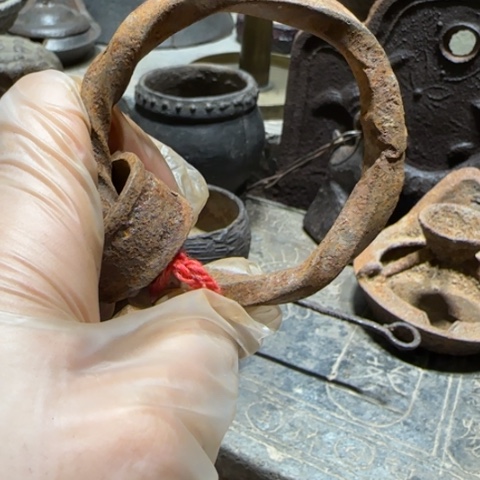 牧***指陶瓷门环 老门环 门拉手