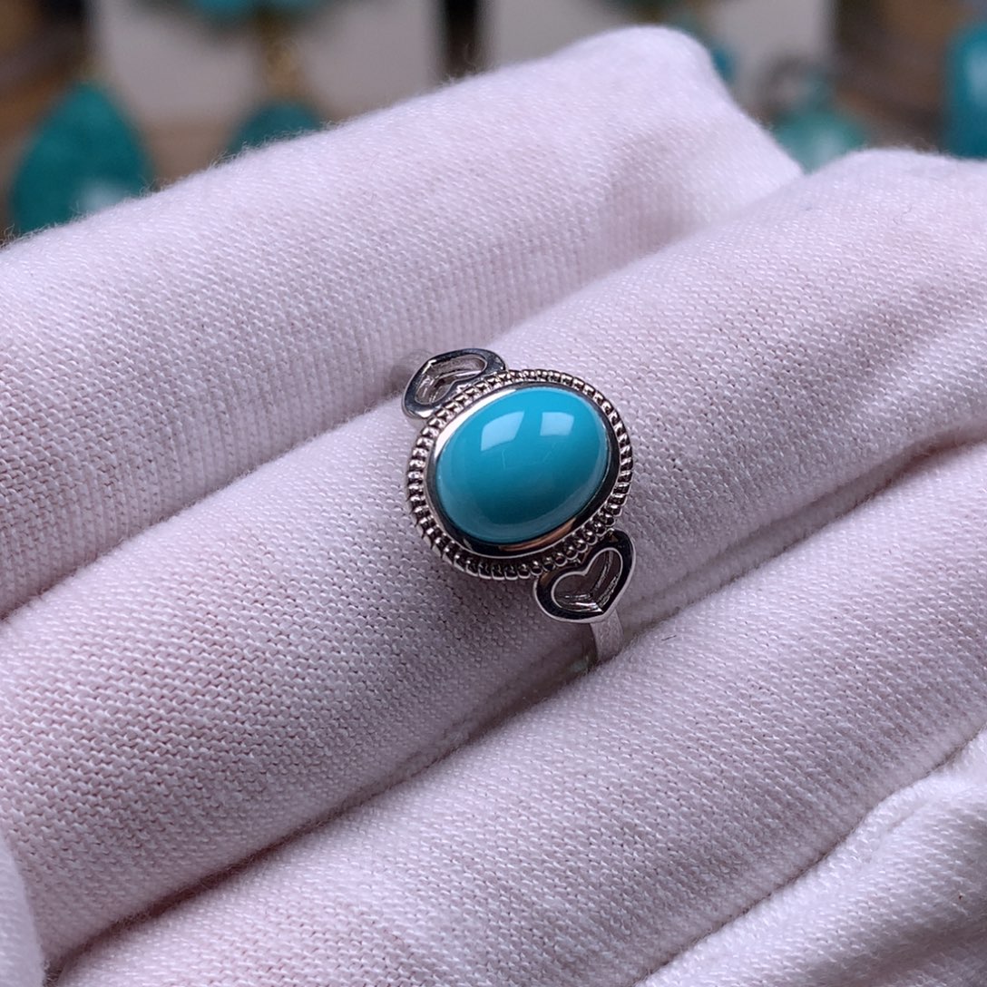 绿松石银S925镶嵌珠宝奇石