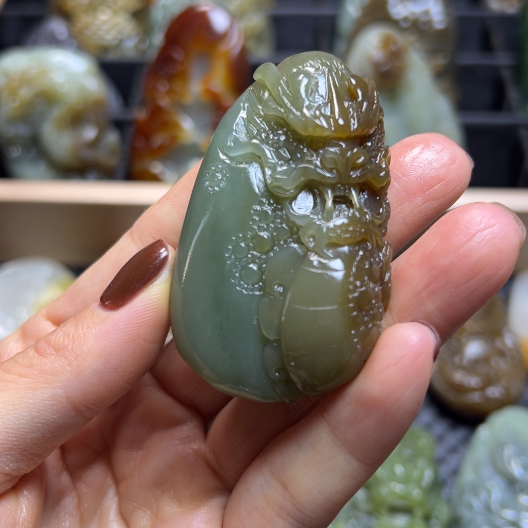 和田玉未镶嵌挂件