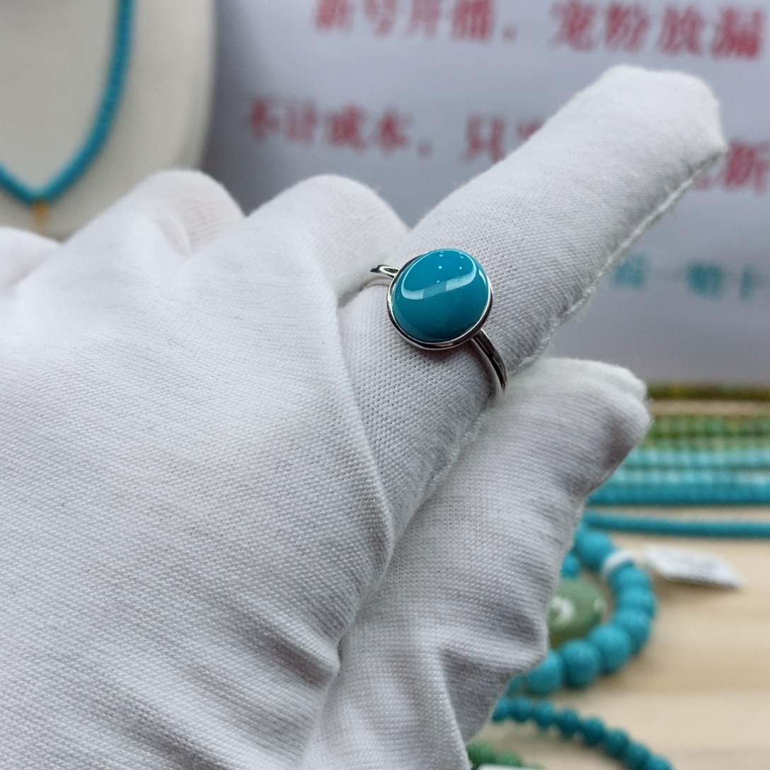 绿松石银S925镶嵌珠宝奇石